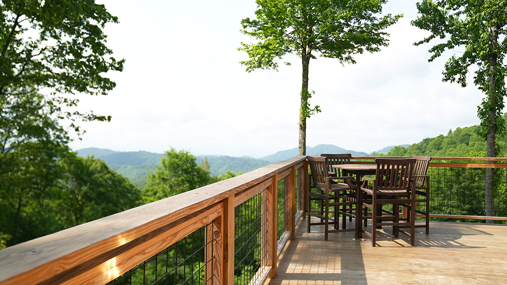 Mountain Area with Table and Chair